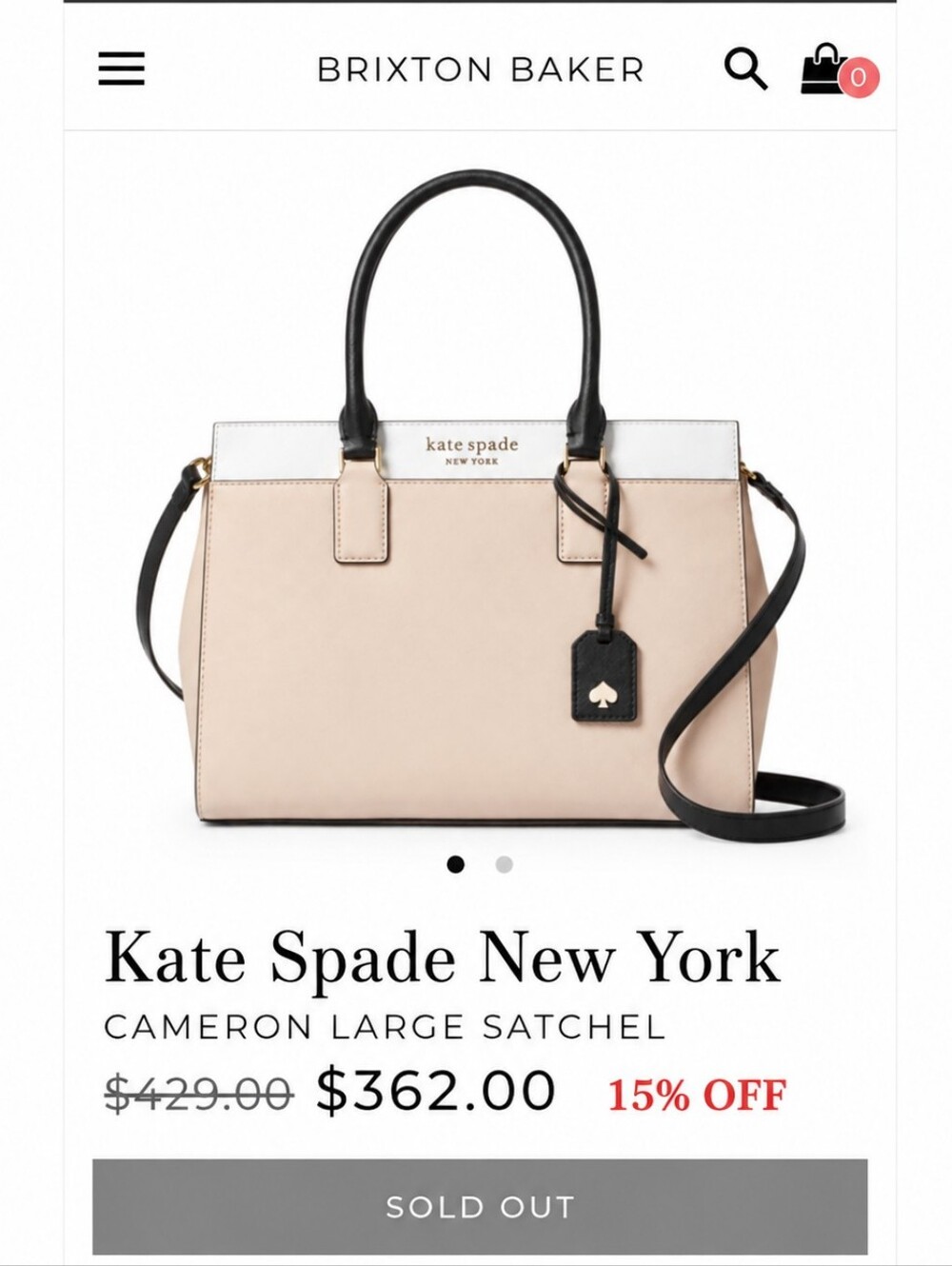 Kate Spade Cameron Large SaffianoLeather Satchel + Wallet Set - Picture 16 of 16